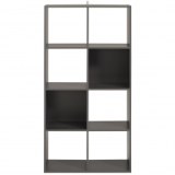 Cube 8 cases - kubikub - gris ombre - l 60 x p 30 x h 120 cm