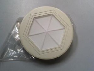 Lot : 10 plafonniers extra-plats, Finition blanche,