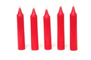 Lot de 36 Bougies Rouges