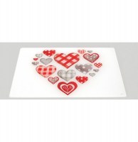 Planche à découper - coeur - 20 x 30 cm