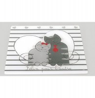 Dessous de plat en verre - décoration de table chats - félins