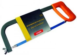 LOT DE SCIE A METAUX MANCHE PLASTIQUE