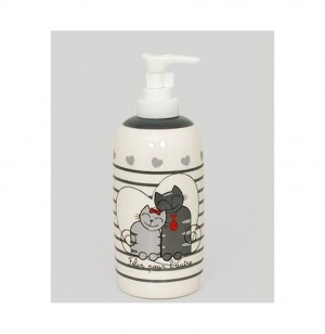 Distributeur à savon avec motifs chats - félin