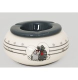 Cendrier type marocain avec motifs chats - félin