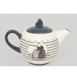 Théière avec motifs chats - félin