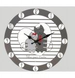 Pendule avec motifs chats - félin