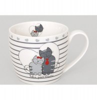 Tasse avec motifs chats - félin