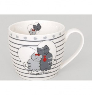 Tasse avec motifs chats - félin