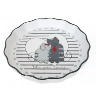 Moule à tarte avec motifs chats - félin