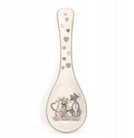 Repose cuillère - imprimé chats - 23.5 x 8 cm