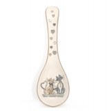 Repose cuillère - imprimé chats - 23.5 x 8 cm