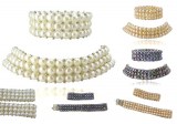 Parure Collier Bracelet 3 Rangs Perles de Culture