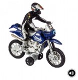 Fast rider - moto cross - son et lumière - bleu