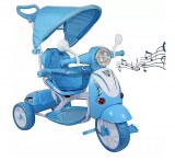 Poussette tricycle Scooter Vespa à pédales et à poussée