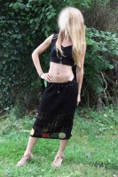 Lot vêtements en crochet de coton