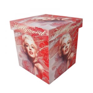 Boite en bois déco Marilyn monroe cinema Hollywood