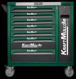 Caisse d'outils d'ateliers (servante) 7/6 VERTE 485 PCS KRAFTMULLER