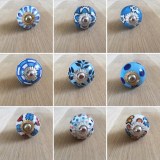 Lot bouton de meuble en céramique