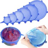 COUVERCLES ALIMENTAIRES UNIVERSELLES EN SILICONE 6 pcs. KC-21