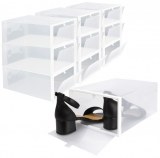 10x BOÎTE À CHAUSSURES CONTENEUR À RABAT RÉCIPIENT SB-10