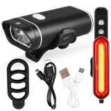 SET ÉCLAIRAGE VÉLO LED AVANT ARRIÈRE USB FORT 500 CB-2