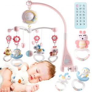 CAROUSEL POUR ENFANTS AU LIT MÉLODIES ANIMAUX TOY-15