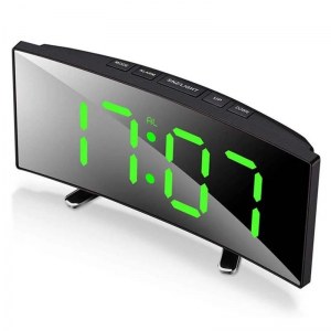 ÉLECTRONIQUE HORLOGE D'ALARME MIROIR LED DT-6507