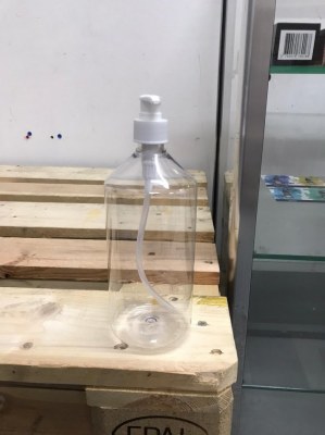 FLACON VIDE 1 LITRE AVEC OU SANS POMPE