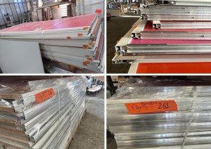 Portes de placard coulissantes et étagères