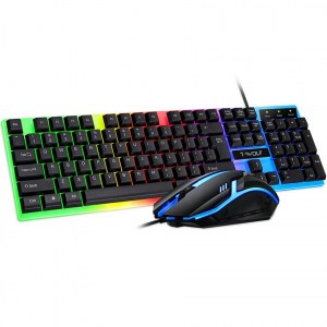 CLAVIER DE JEU ILLUMINÉ POUR GAMERS + SOURIS TF230