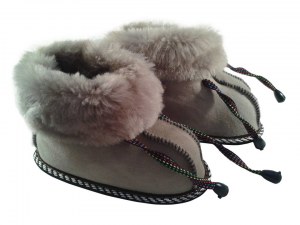 Chaussons bebe/enfant peau de mouton