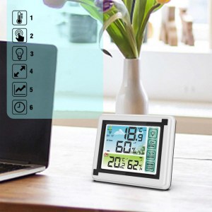 STATION MÉTÉO AVEC CAPTEUR EXTERNE ET SONDE RC01