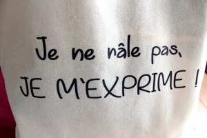 Totebag en coton avec message pour revente sur les marchés