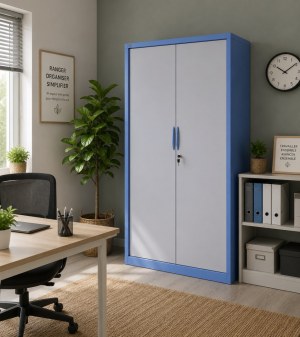 ARMOIRE METAL RIDEAUX DOUBLE
