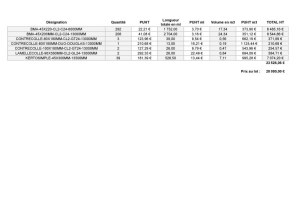Surplus neufs ossature bois