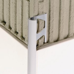 Profilés quart de rond protection brillant aluminium chromé