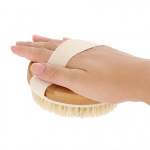 BROSSE NATURELLE POUR MASSAGE CORPS SEC AGAWA MBB-20