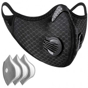 Masque antipollution antipoussiere 3 filtres inclus
