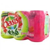 Pack Oasis thé/framboise 6x33cl