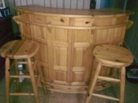 Vend meuble bar en pin