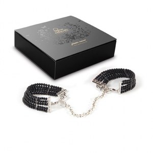 Destockage Coffret Menottes plaisir nacre Bijoux Indiscrets / 6 Noir & 6 Argent