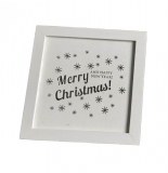 Cadre lumineux - joyeux no Ğl - blanc