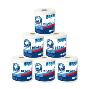 WhiteBear ET2P250 | 2-Ply Biodegradable Paper Towel Roll – 275 Sheets | €0.65/roll Whol...