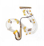 Décoration murale - forme de saxophone - 79 x 77 cm