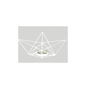 Porte bougie - estran - blanc