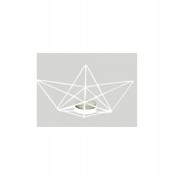 Porte bougie - estran - blanc