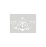 Porte bougie - estran - blanc