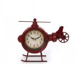 Pendule - hélicoptère - rouge - 23 x 18 cm