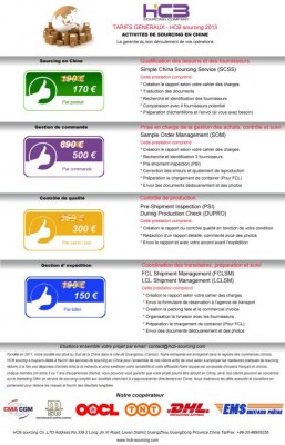 Recherche fournnisseur - Gestion de commande - Contrôle qualité – Import/Export Chine
