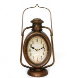 Pendule - lanterne en bronze - horloge décoration